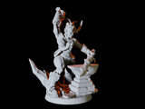 Frost Orc Pinup Miniature for Dungeons and Dragons, Pathfinder or other TTRPGs