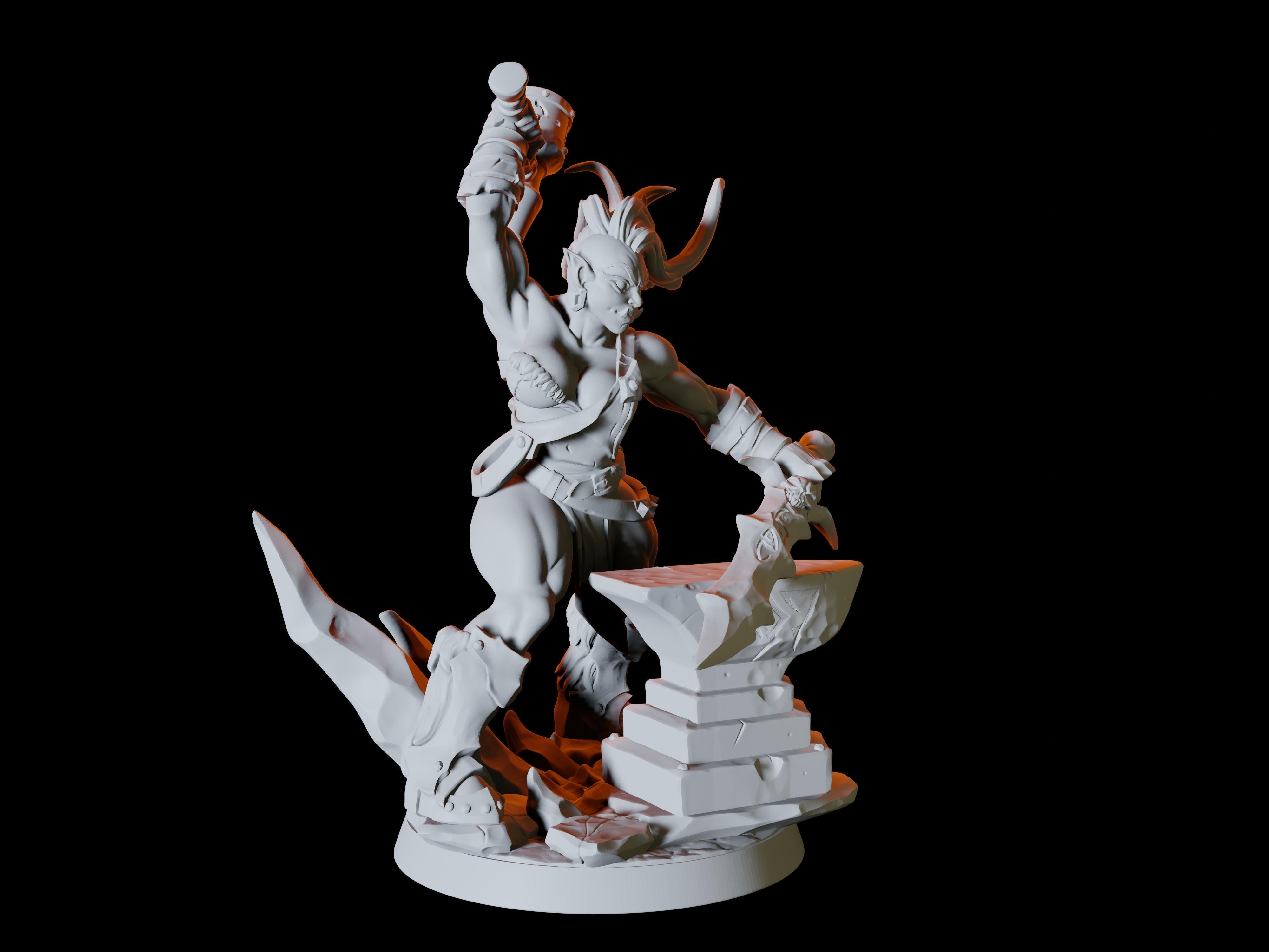 Frost Orc Pinup Miniature for Dungeons and Dragons - Myth Forged