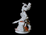 Frost Orc Pinup Miniature for Dungeons and Dragons, Pathfinder or other TTRPGs