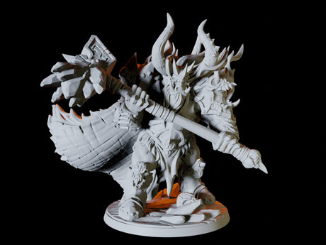 Frost Orc Warchief Miniature for Dungeons and Dragons, Pathfinder or other TTRPGs