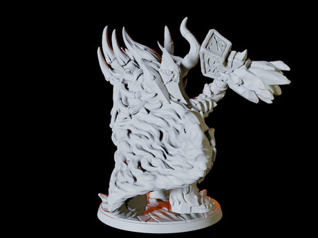 Frost Orc Warchief Miniature for Dungeons and Dragons, Pathfinder or other TTRPGs