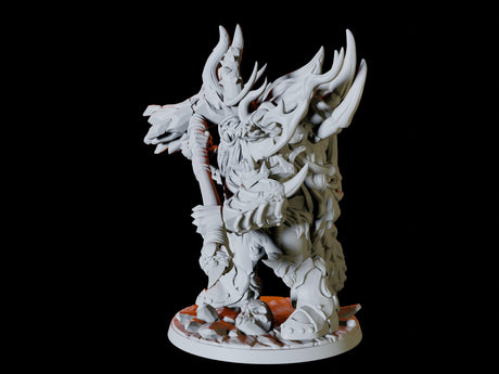 Frost Orc Warchief Miniature for Dungeons and Dragons, Pathfinder or other TTRPGs