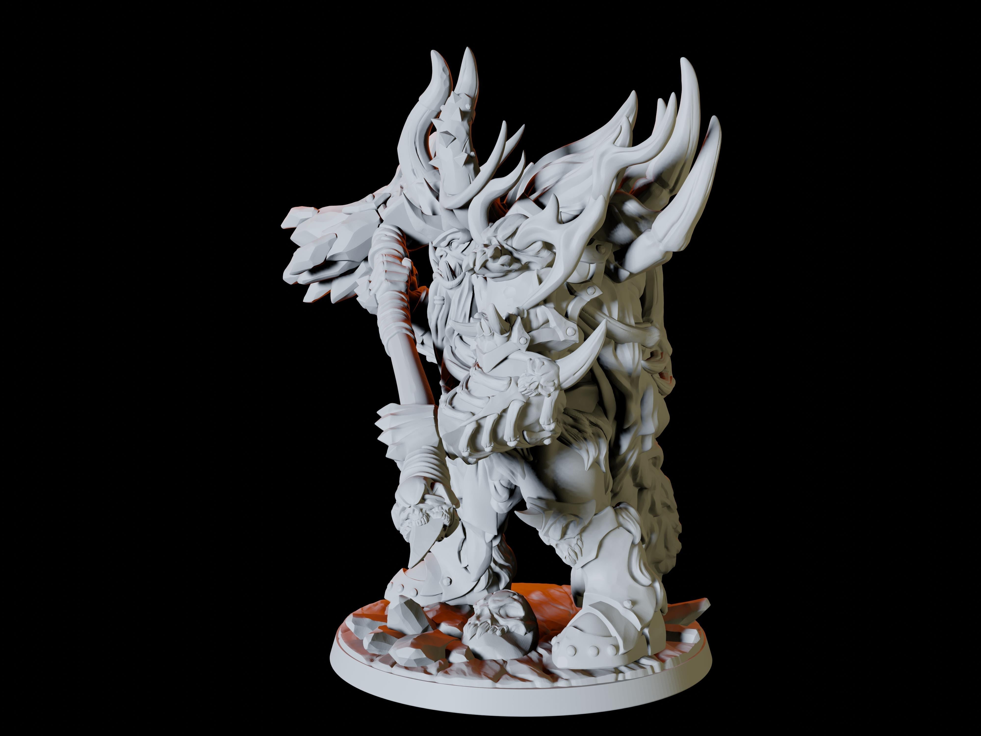 Frost Orc Warchief Miniature for Dungeons and Dragons - Myth Forged