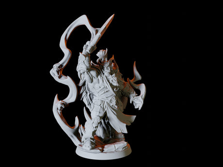 Frost Orc Wizard Miniature for Dungeons and Dragons, Pathfinder or other TTRPGs