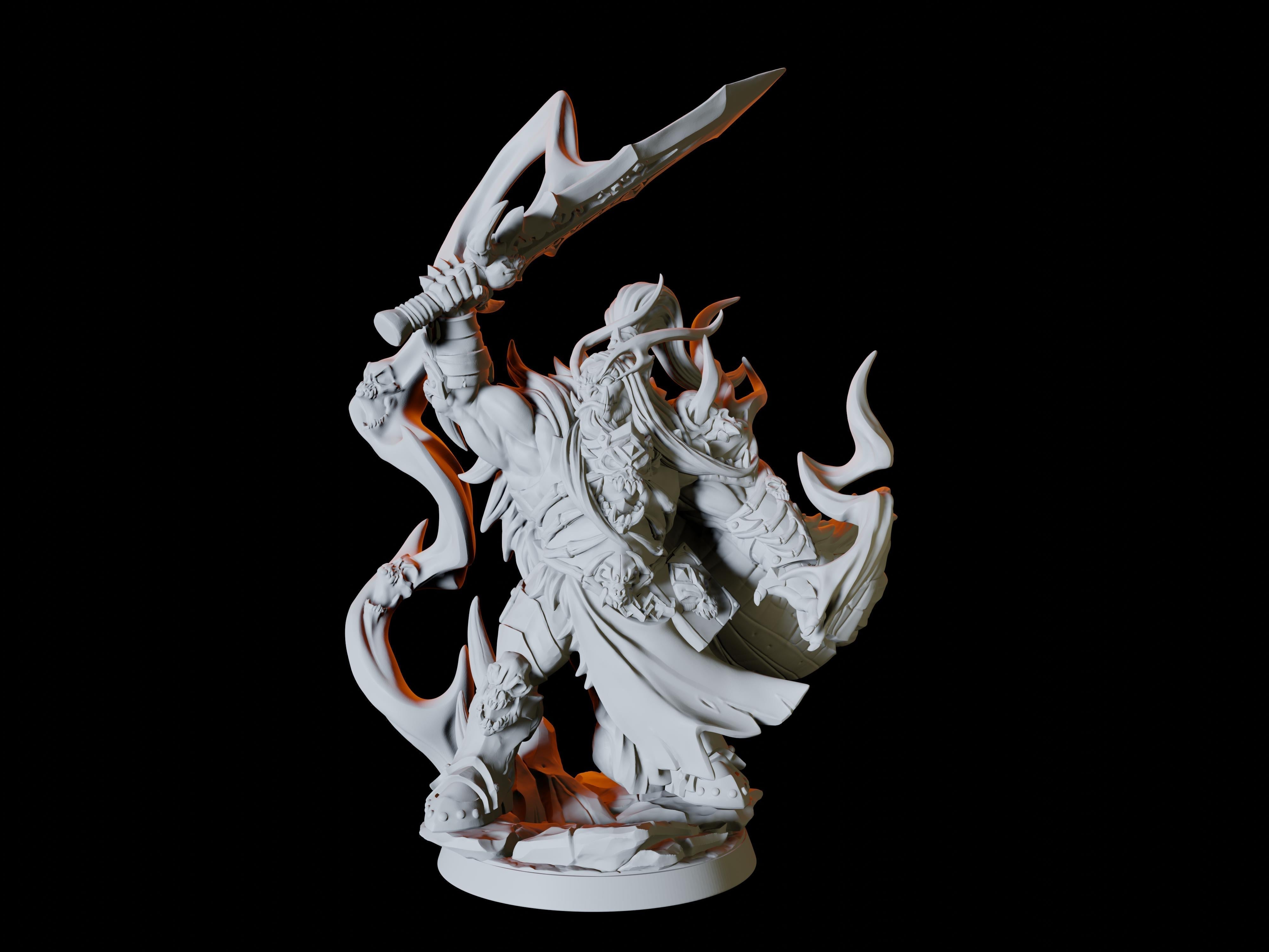 Frost Orc Wizard Miniature for Dungeons and Dragons - Myth Forged