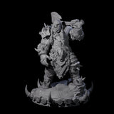 Frostbane Orc B Miniature for Dungeons and Dragons, Pathfinder or other TTRPGs