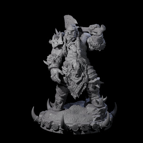 Frostbane Orc B Miniature for Dungeons and Dragons, Pathfinder or other TTRPGs