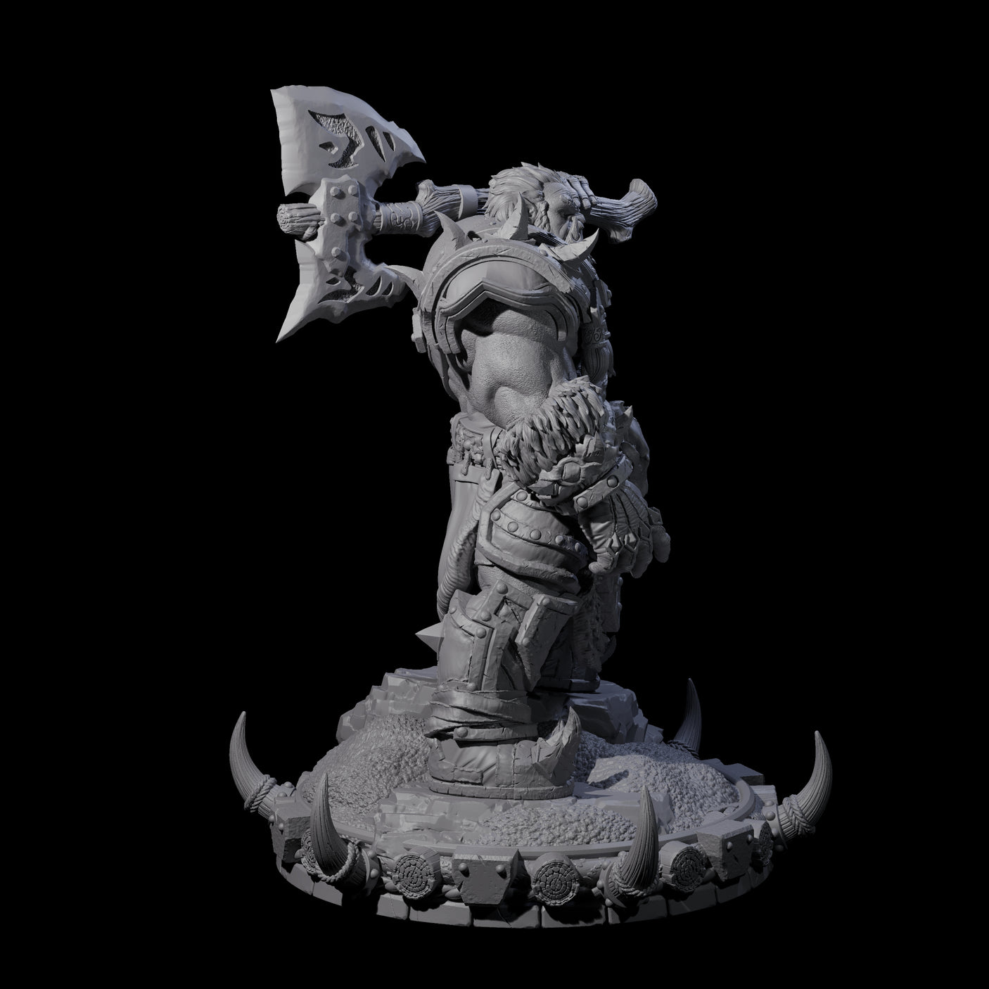 Frostbane Orc B Miniature for Dungeons and Dragons, Pathfinder or other TTRPGs