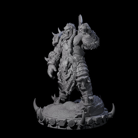 Frostbane Orc B Miniature for Dungeons and Dragons, Pathfinder or other TTRPGs