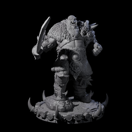 Frostbane Orc C Miniature for Dungeons and Dragons, Pathfinder or other TTRPGs
