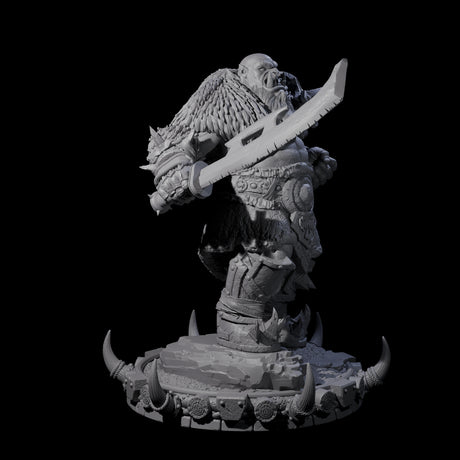 Frostbane Orc C Miniature for Dungeons and Dragons, Pathfinder or other TTRPGs