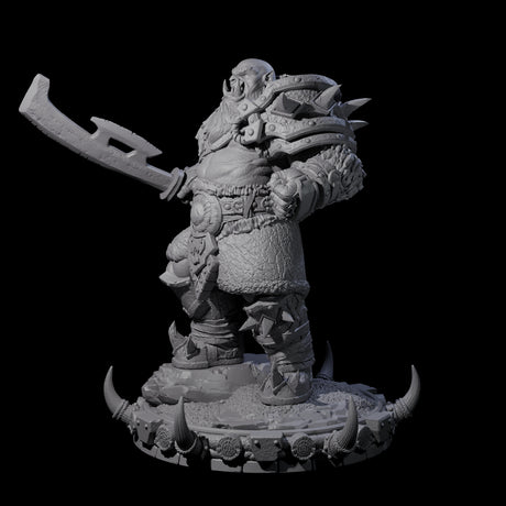 Frostbane Orc C Miniature for Dungeons and Dragons, Pathfinder or other TTRPGs