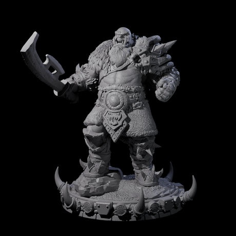Frostbane Orc C Miniature for Dungeons and Dragons, Pathfinder or other TTRPGs