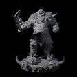 Frostbane Orc C Miniature for Dungeons and Dragons, Pathfinder or other TTRPGs