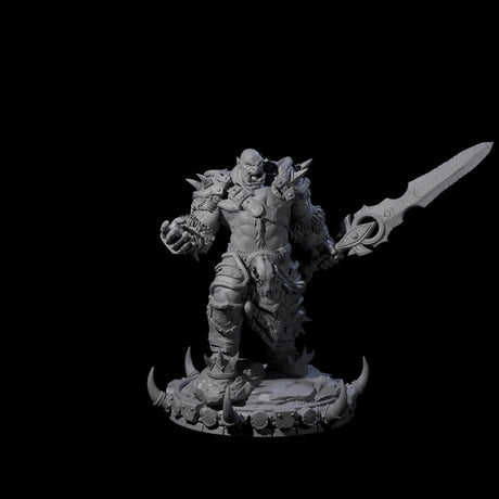 Frostbane Orc D Miniature for Dungeons and Dragons, Pathfinder or other TTRPGs