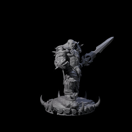 Frostbane Orc D Miniature for Dungeons and Dragons, Pathfinder or other TTRPGs
