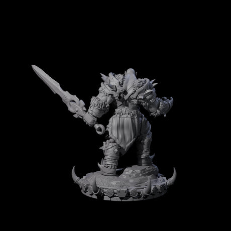 Frostbane Orc D Miniature for Dungeons and Dragons, Pathfinder or other TTRPGs
