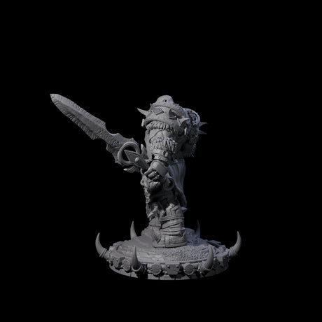 Frostbane Orc D Miniature for Dungeons and Dragons, Pathfinder or other TTRPGs