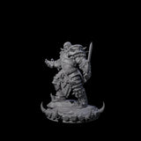 Frostbane Orc D Miniature for Dungeons and Dragons, Pathfinder or other TTRPGs