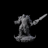 Frostbane Orc D Miniature for Dungeons and Dragons, Pathfinder or other TTRPGs