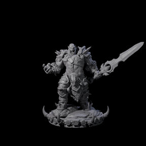 Frostbane Orc D Miniature for Dungeons and Dragons, Pathfinder or other TTRPGs