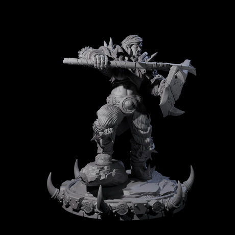 Frostbane Orc E Miniature for Dungeons and Dragons, Pathfinder or other TTRPGs