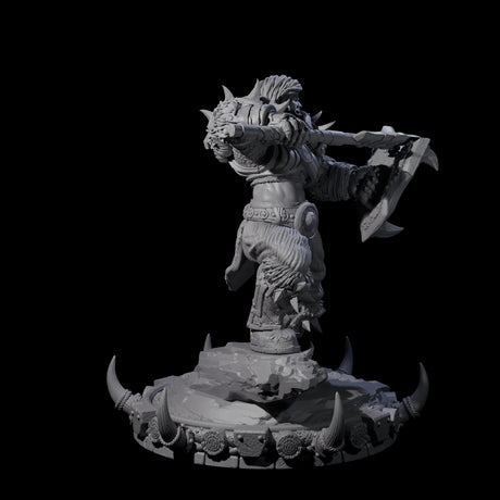 Frostbane Orc E Miniature for Dungeons and Dragons, Pathfinder or other TTRPGs
