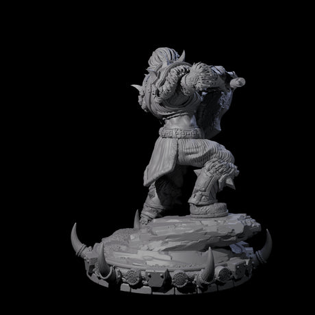 Frostbane Orc E Miniature for Dungeons and Dragons, Pathfinder or other TTRPGs