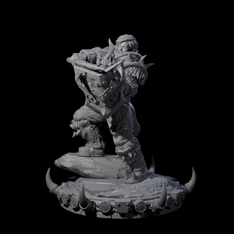Frostbane Orc E Miniature for Dungeons and Dragons, Pathfinder or other TTRPGs