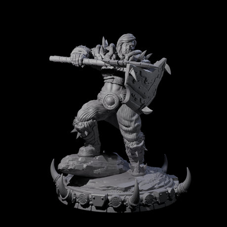 Frostbane Orc E Miniature for Dungeons and Dragons, Pathfinder or other TTRPGs