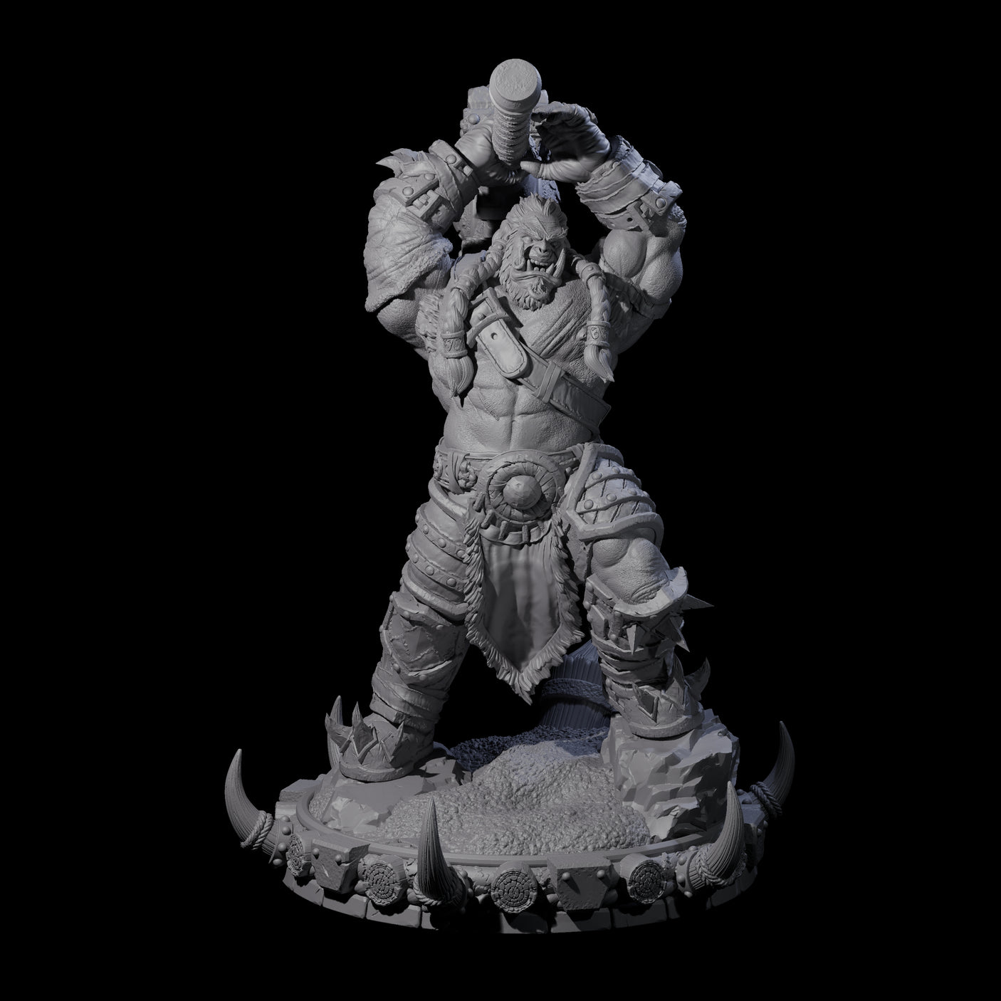 Frostbane Orc F Miniature for Dungeons and Dragons, Pathfinder or other TTRPGs