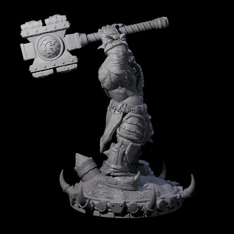 Frostbane Orc F Miniature for Dungeons and Dragons, Pathfinder or other TTRPGs