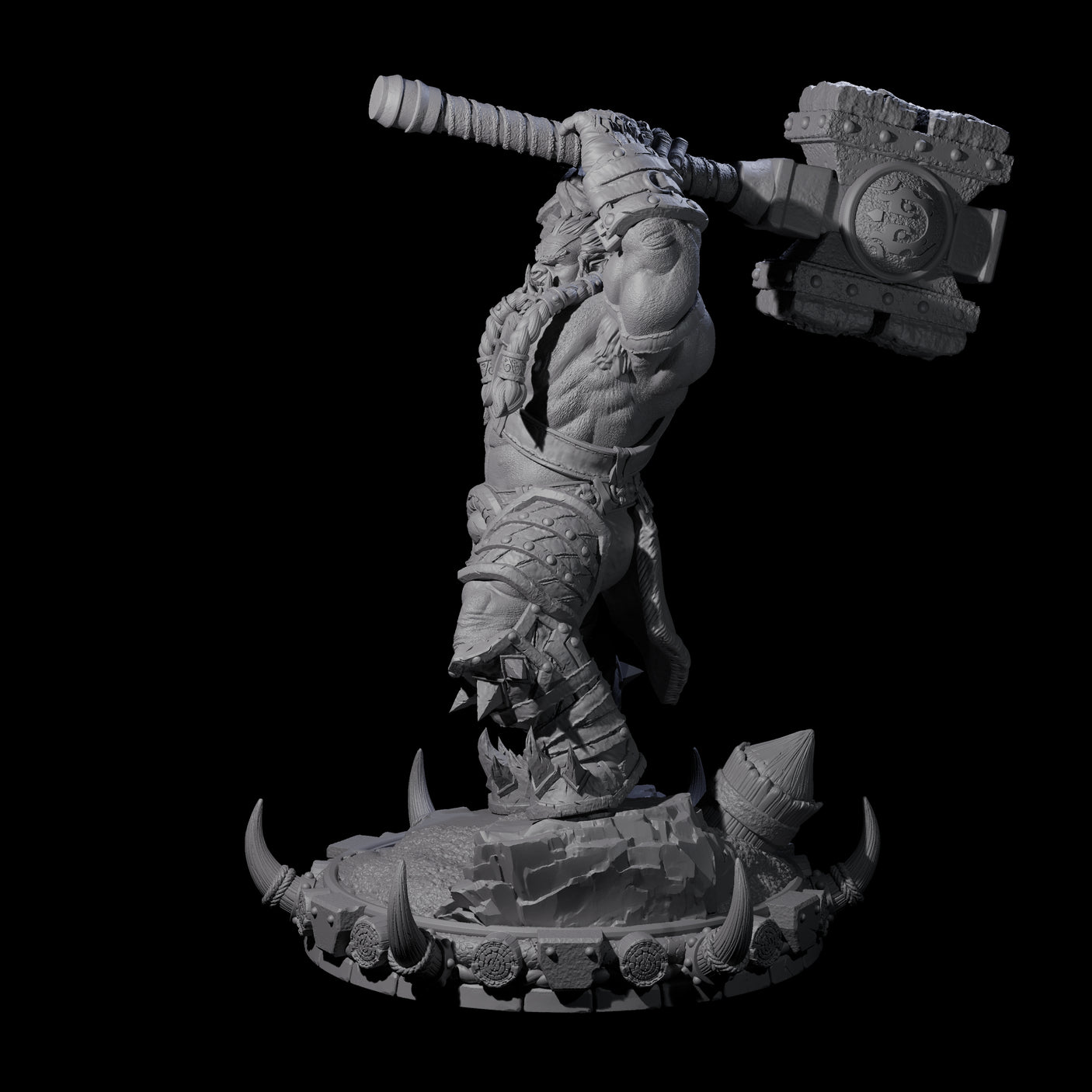 Frostbane Orc F Miniature for Dungeons and Dragons, Pathfinder or other TTRPGs