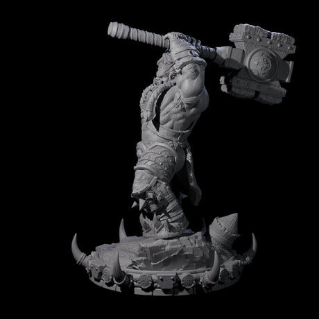 Frostbane Orc F Miniature for Dungeons and Dragons, Pathfinder or other TTRPGs