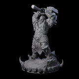 Frostbane Orc F Miniature for Dungeons and Dragons, Pathfinder or other TTRPGs