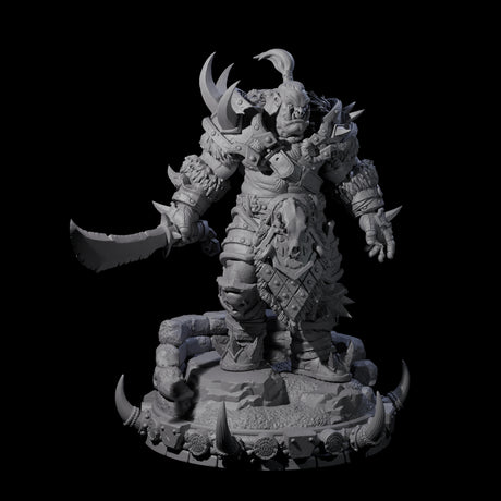 Frostbane Orc G Miniature for Dungeons and Dragons, Pathfinder or other TTRPGs