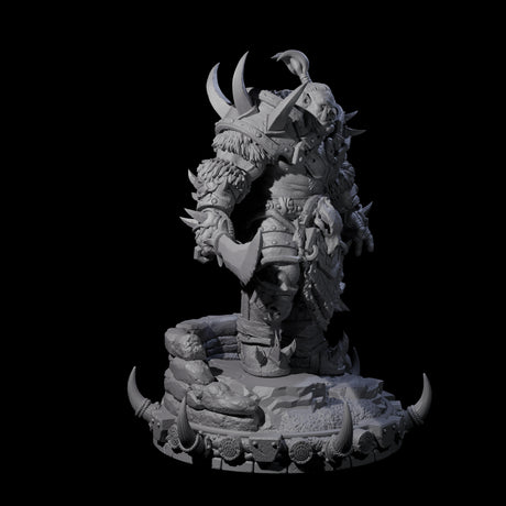 Frostbane Orc G Miniature for Dungeons and Dragons, Pathfinder or other TTRPGs