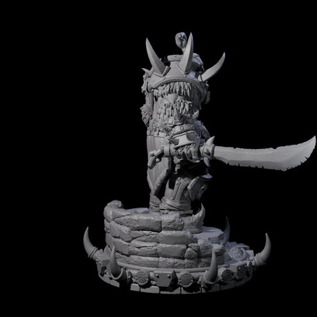 Frostbane Orc G Miniature for Dungeons and Dragons, Pathfinder or other TTRPGs