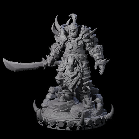 Frostbane Orc G Miniature for Dungeons and Dragons, Pathfinder or other TTRPGs
