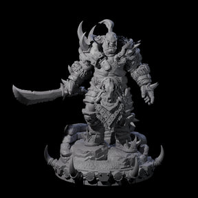 Frostbane Orc G Miniature for Dungeons and Dragons, Pathfinder or other TTRPGs
