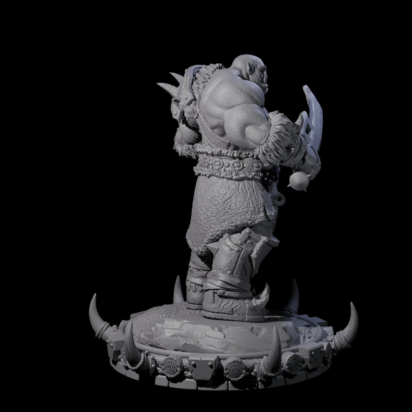 Frostbane Orc H Miniature for Dungeons and Dragons, Pathfinder or other TTRPGs