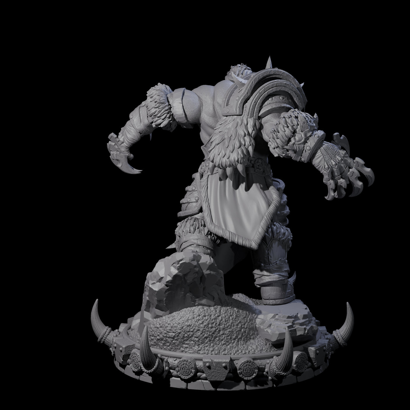 Frostbane Orc I Miniature for Dungeons and Dragons, Pathfinder or other TTRPGs