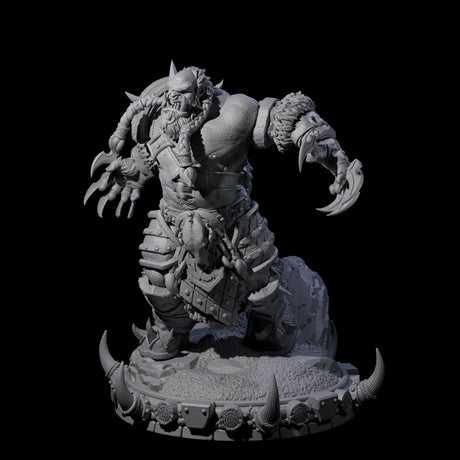 Frostbane Orc I Miniature for Dungeons and Dragons, Pathfinder or other TTRPGs