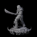 Frostbane Orc J Miniature for Dungeons and Dragons, Pathfinder or other TTRPGs