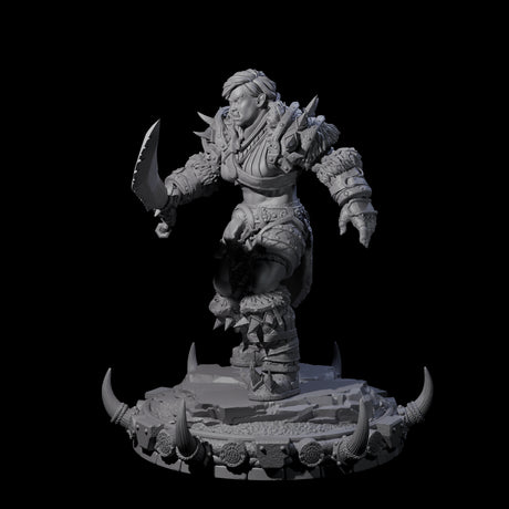 Frostbane Orc J Miniature for Dungeons and Dragons, Pathfinder or other TTRPGs