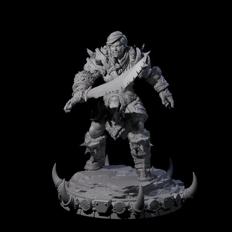 Frostbane Orc J Miniature for Dungeons and Dragons, Pathfinder or other TTRPGs