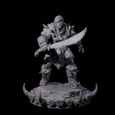 Frostbane Orc J Miniature for Dungeons and Dragons, Pathfinder or other TTRPGs