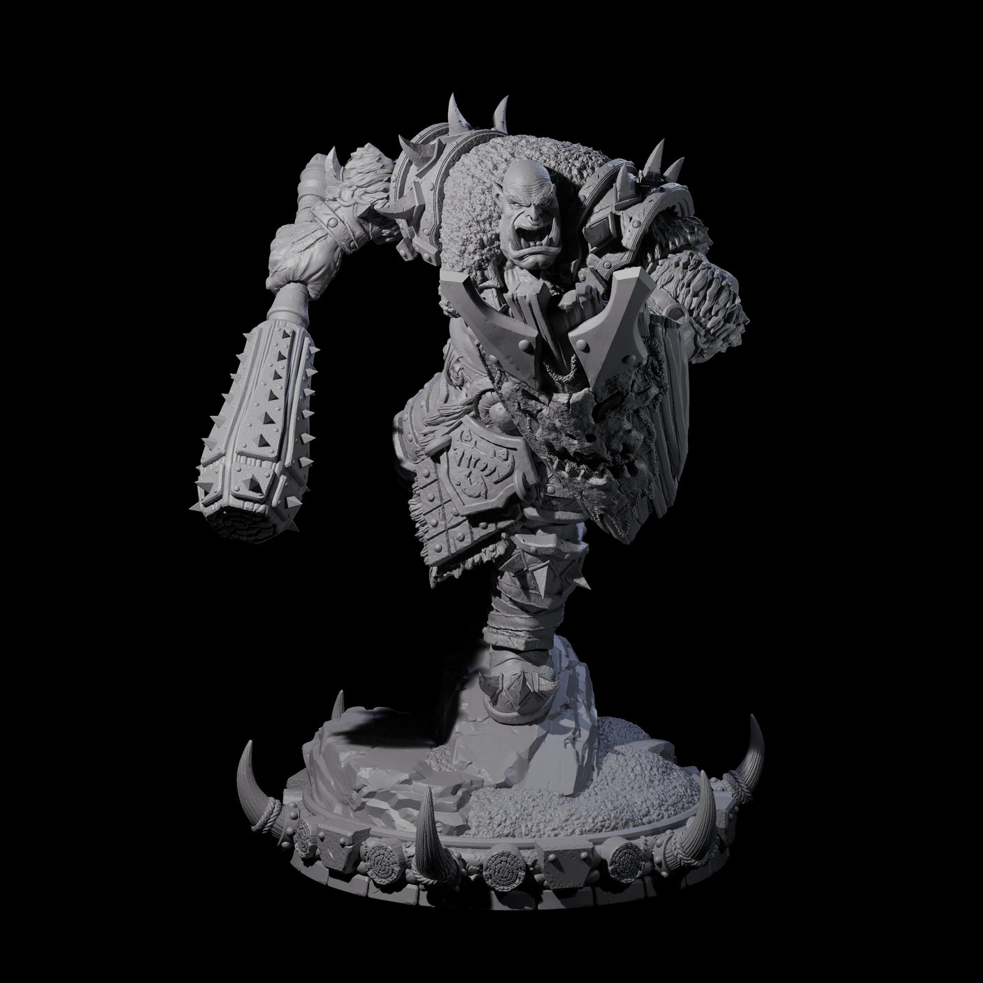 Frostbane Orc K Miniature for Dungeons and Dragons, Pathfinder or other TTRPGs
