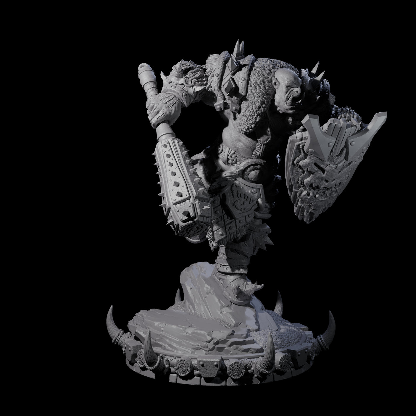 Frostbane Orc K Miniature for Dungeons and Dragons, Pathfinder or other TTRPGs
