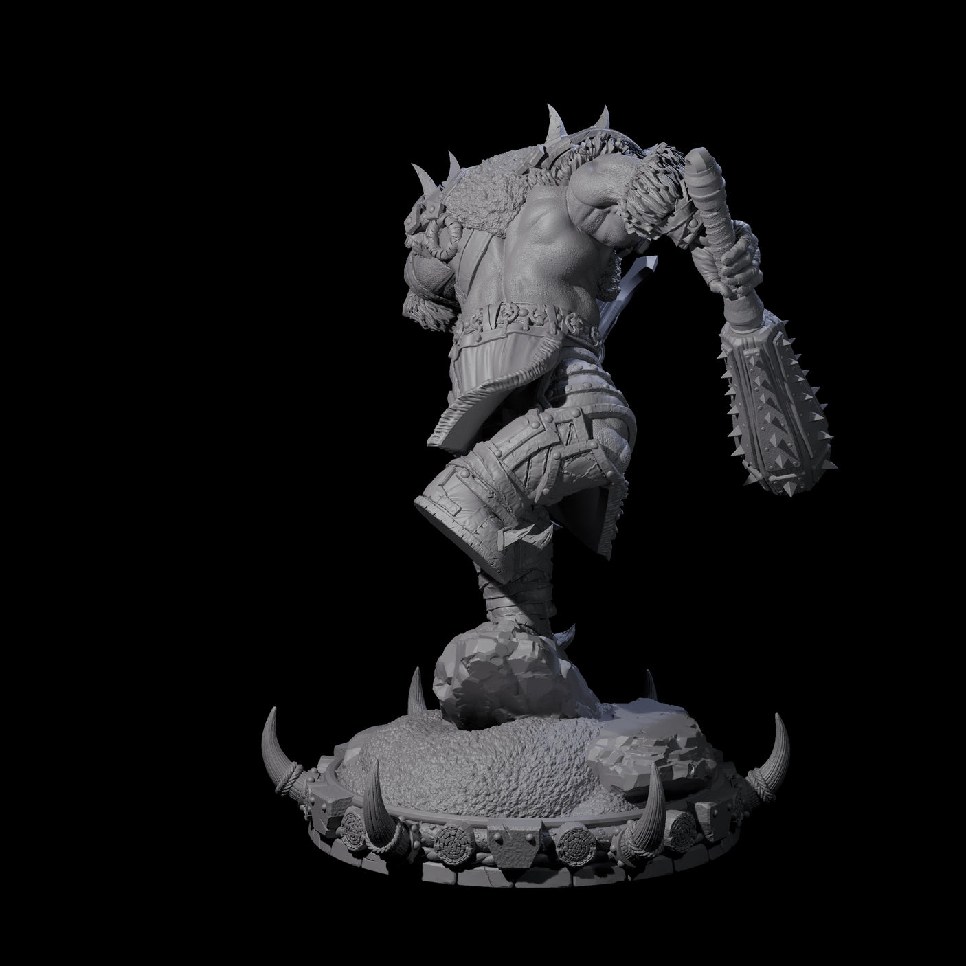 Frostbane Orc K Miniature for Dungeons and Dragons, Pathfinder or other TTRPGs